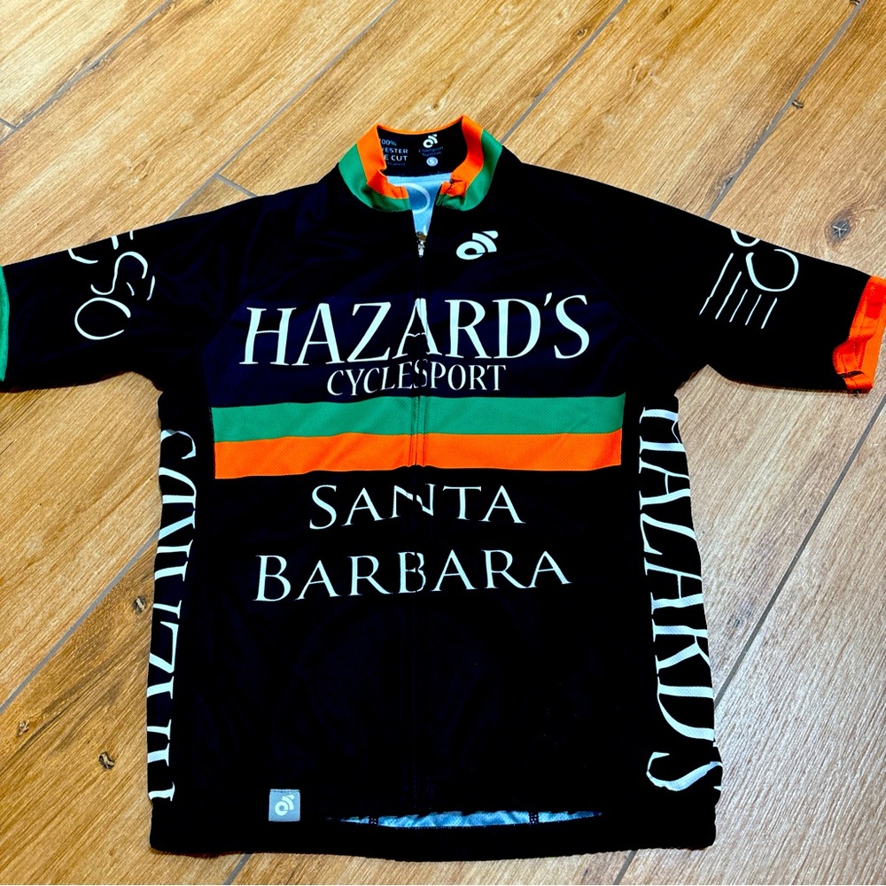 Champion System SB Cycling Jersey S Blk,Orange,Grn Full Zip Back Pockets Unisex